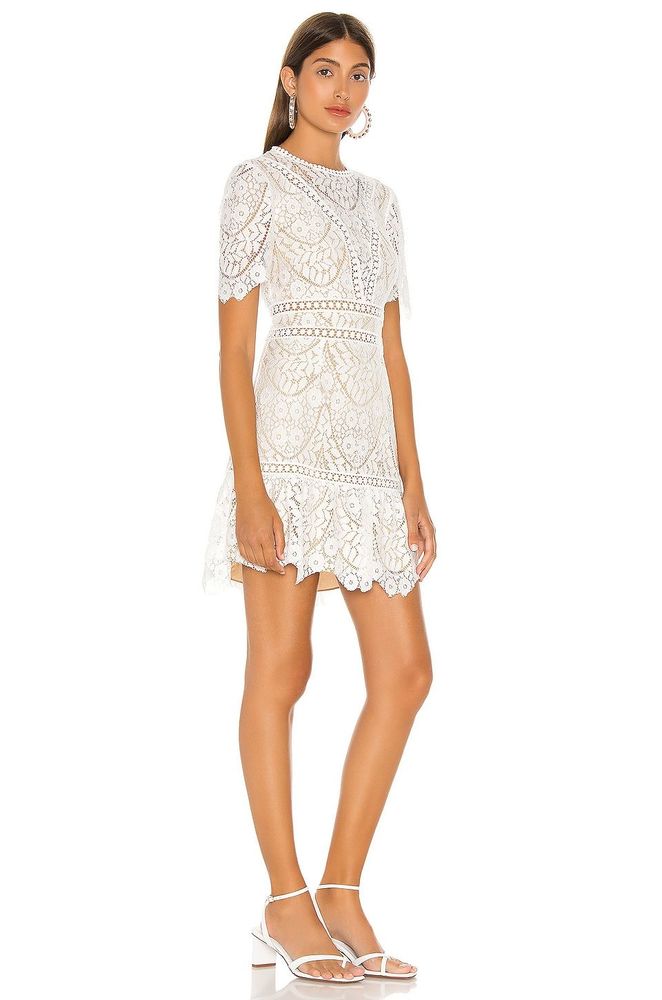 SAYLOR Darian Dress in Star White Size M REVOLVE MSRP $231 - Picture 2 of 9